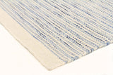 Madras Blue Flat weave Rug