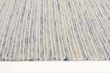 Madras Blue Flat weave Rug