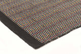 Cuba Flatweave Black Wool Rug