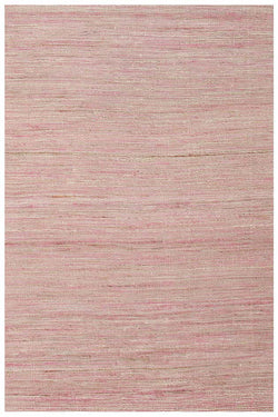 Java Flatweave Pink Wool Rug