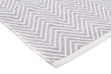 Villa Modern Herringbone Rug Grey