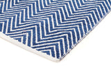 Villa Modern Herringbone Rug Navy