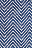 Villa Modern Herringbone Rug Navy