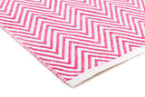 Villa Modern Herringbone Rug Pink