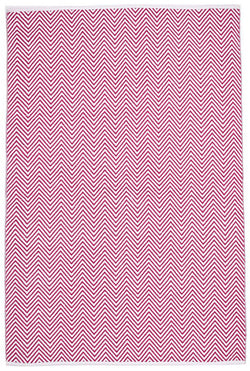 Villa Modern Herringbone Rug Pink