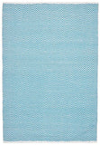 Villa Modern Herringbone Rug Turquoise