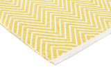 Villa Modern Herringbone Rug Yellow