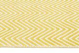 Villa Modern Herringbone Rug Yellow