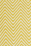 Villa Modern Herringbone Rug Yellow