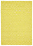 Villa Modern Herringbone Rug Yellow