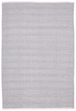 Villa Modern Diamond Rug Grey