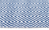 Villa Modern Diamond Rug Navy