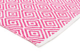 Villa Modern Diamond Rug Pink