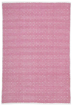 Villa Modern Diamond Rug Pink