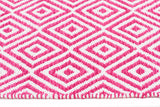 Villa Modern Diamond Rug Pink