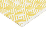 Villa Modern Diamond Rug Yellow