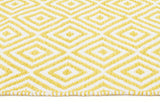 Villa Modern Diamond Rug Yellow