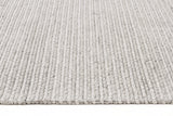 Oskar Felted Wool Striped Rug Grey