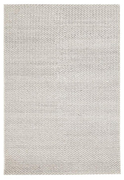 Helena Woven Wool Rug Grey White