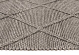 Oberg Wool Diamond Rug Grey Brown