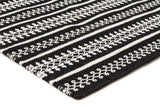 Ester Delicate Lace Woollen Rug Black