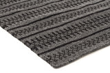 Ester Delicate Lace Woollen Rug Charcoal