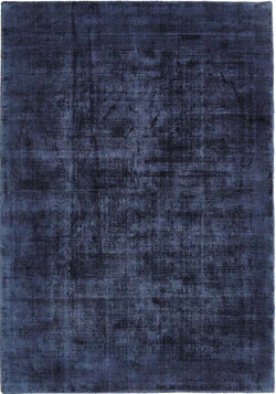 Luxe Modern Distressed Rug Navy