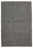 Luxury Madras Felted Wool Rug Blue Grey