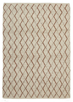 Luxury Madras Felted Wool Rug Blue Copper