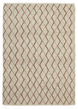 Luxury Madras Felted Wool Rug Blue Copper