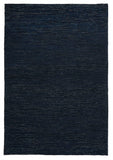 Ida Modern Wool Rug Midnight Blue