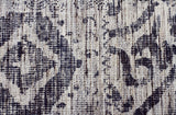 Ella Viscose Flatweave Rug Silver Navy