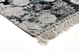 Stanton Viscose Flaweave Rug Silver Green