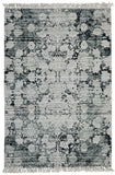 Stanton Viscose Flaweave Rug Silver Green