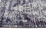 Bronti Viscose Flatweave Rug Silver Navy