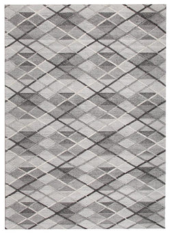 Winter Grey Gravel Modern Rug