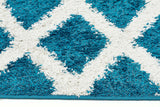 Cascade Shag Rug Blue