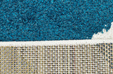 Burst Shag Rug Blue and Green