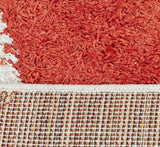 Burst Shag Rug Tangerine and Charcoal