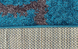 Shadow Shag Rug Blue