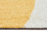 Enigma Shag Rug Yellow Charcoal White