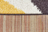 Enigma Shag Rug Yellow Charcoal White